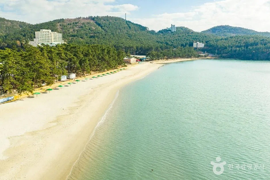 전남 땅끝송호해수욕장 방문 동선을 참고할 수 있는 트립뷰 편집 이미지