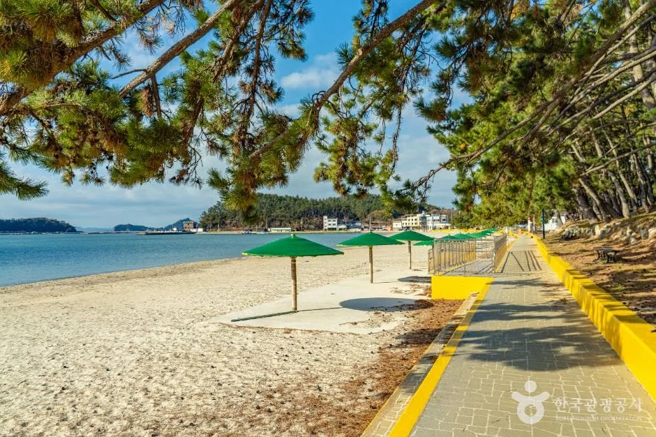 전남 땅끝송호해수욕장 방문 동선을 참고할 수 있는 트립뷰 편집 이미지