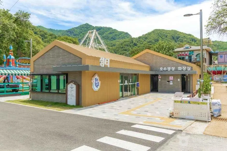 경기 산정호수 조각공원 방문 동선을 참고할 수 있는 트립뷰 편집 이미지