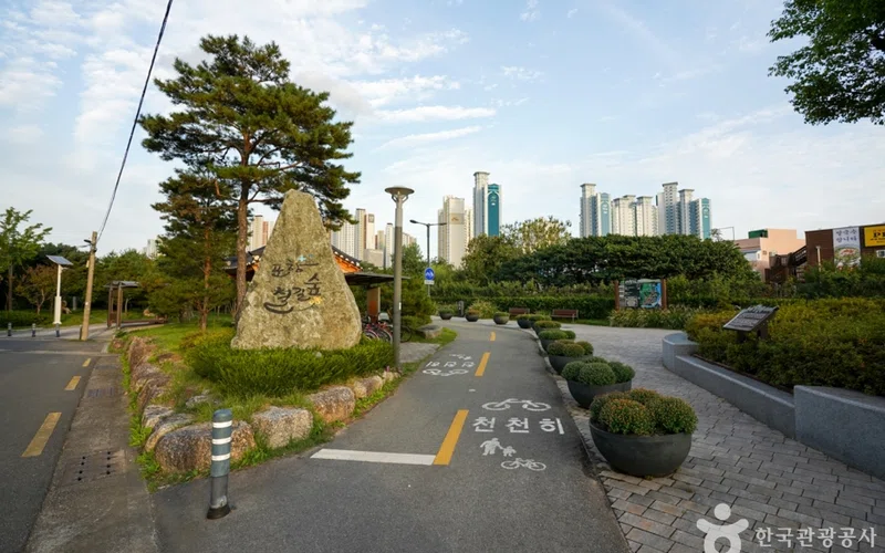 경북 철길숲 & 불의정원 방문 동선을 참고할 수 있는 트립뷰 편집 이미지