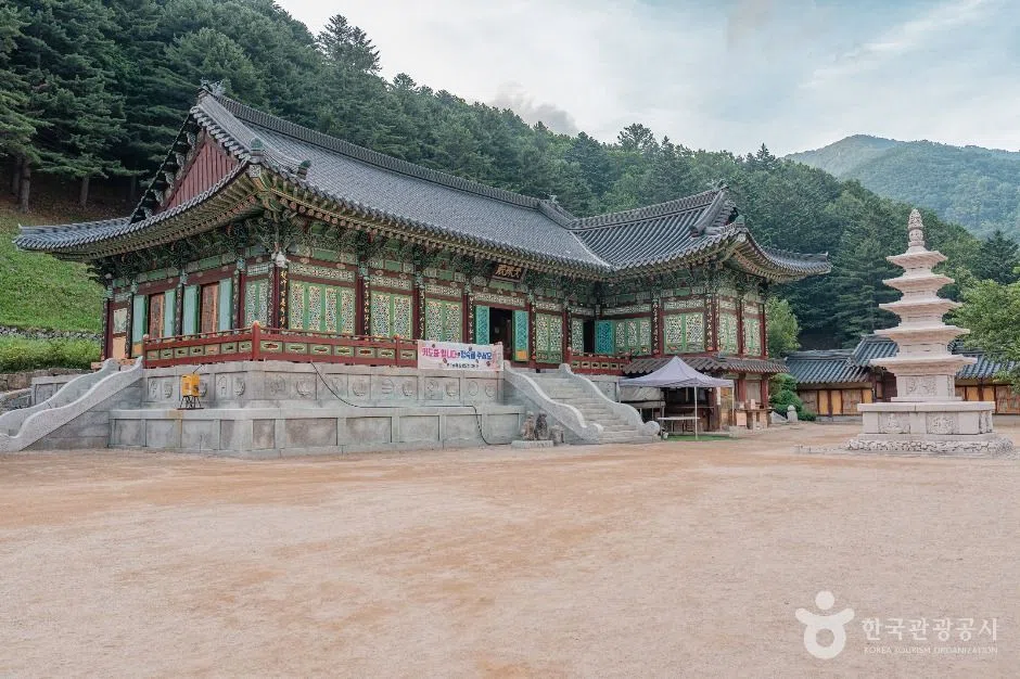 강원 오대산 단풍 명소 방문 동선을 참고할 수 있는 트립뷰 편집 이미지