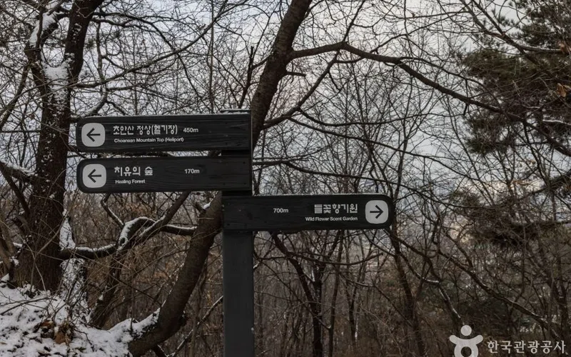 서울 북한산 단풍 명소 방문 동선을 참고할 수 있는 트립뷰 편집 이미지