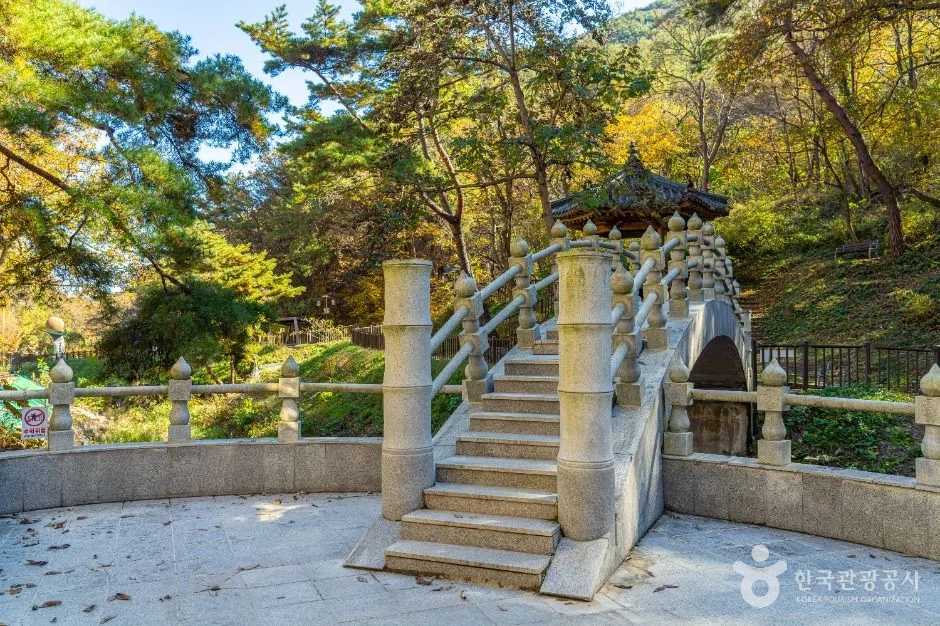 충북 옥계폭포 방문 동선을 참고할 수 있는 트립뷰 편집 이미지